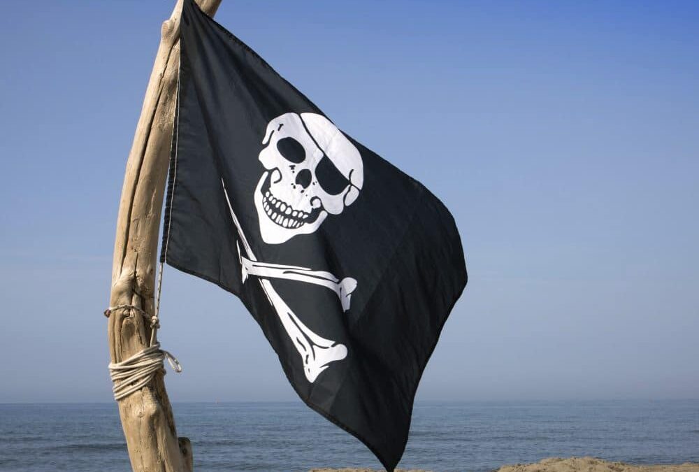 To hoist the flag of the pirates