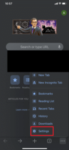 Screenshot at